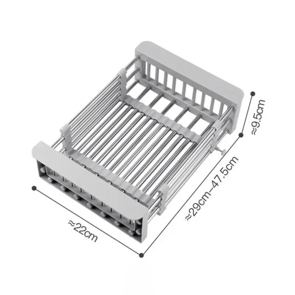 1698767704HrXQEscurridor-ajustable-de-acero-inoxidable-para-frutas-y-verduras-cesta-para-el-fregadero-de-la-cocina Escurridor Plegable Lava Platos Frutas