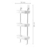 Organizador Baño Plegable 3Niveles Cuadra