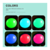 Lámpara led decorativa YC-7800 B